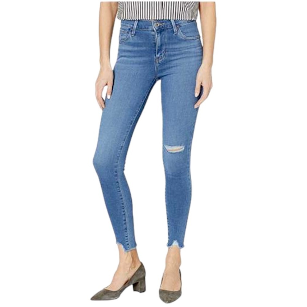 Levi’s 720 High Rise Super Skinny Distressed Stretch Jeans